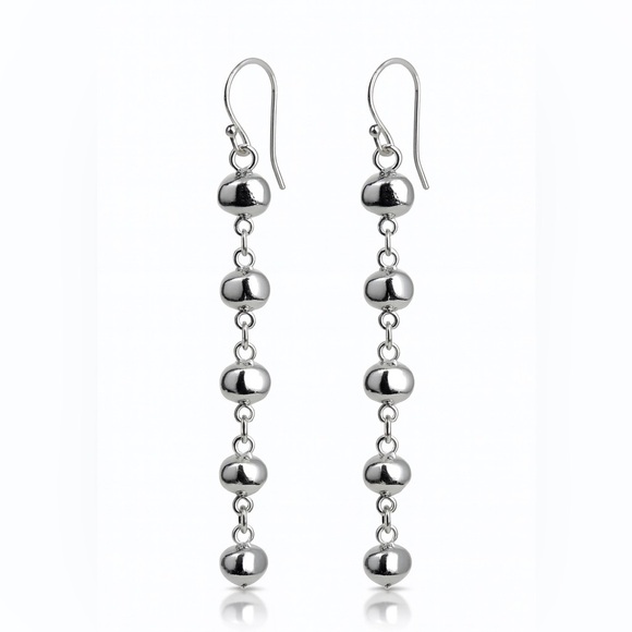 Zara Jewelry - ⚜️❤️‍🔥 Elegant Silver Beaded Drop Earrings